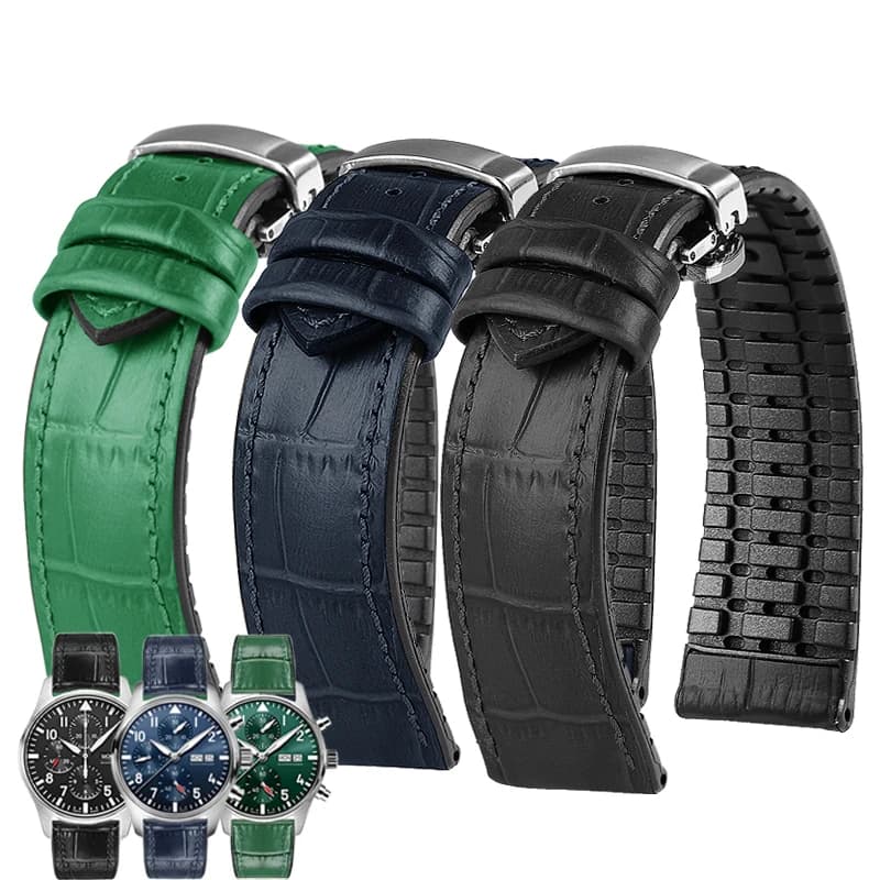 19mm 20mm 21mm 20mm 21mm 22mm Waterproof Men's Silicone Watch Strap For IWC Seiko Longines Series Strap Accessories