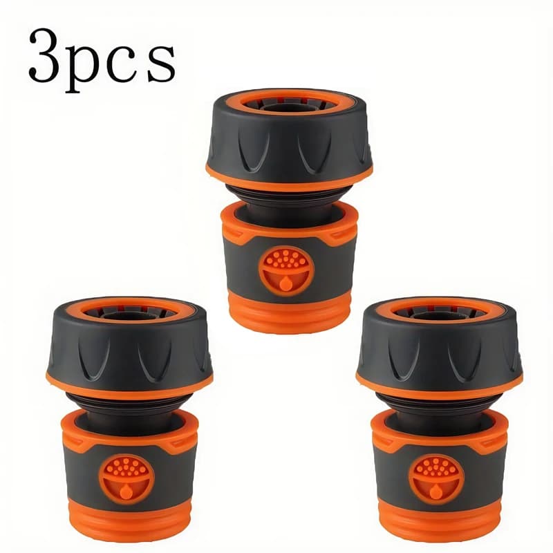 3/4" fast connection hose adapter in 3 - PVC plastic fitting for car washing and garden care