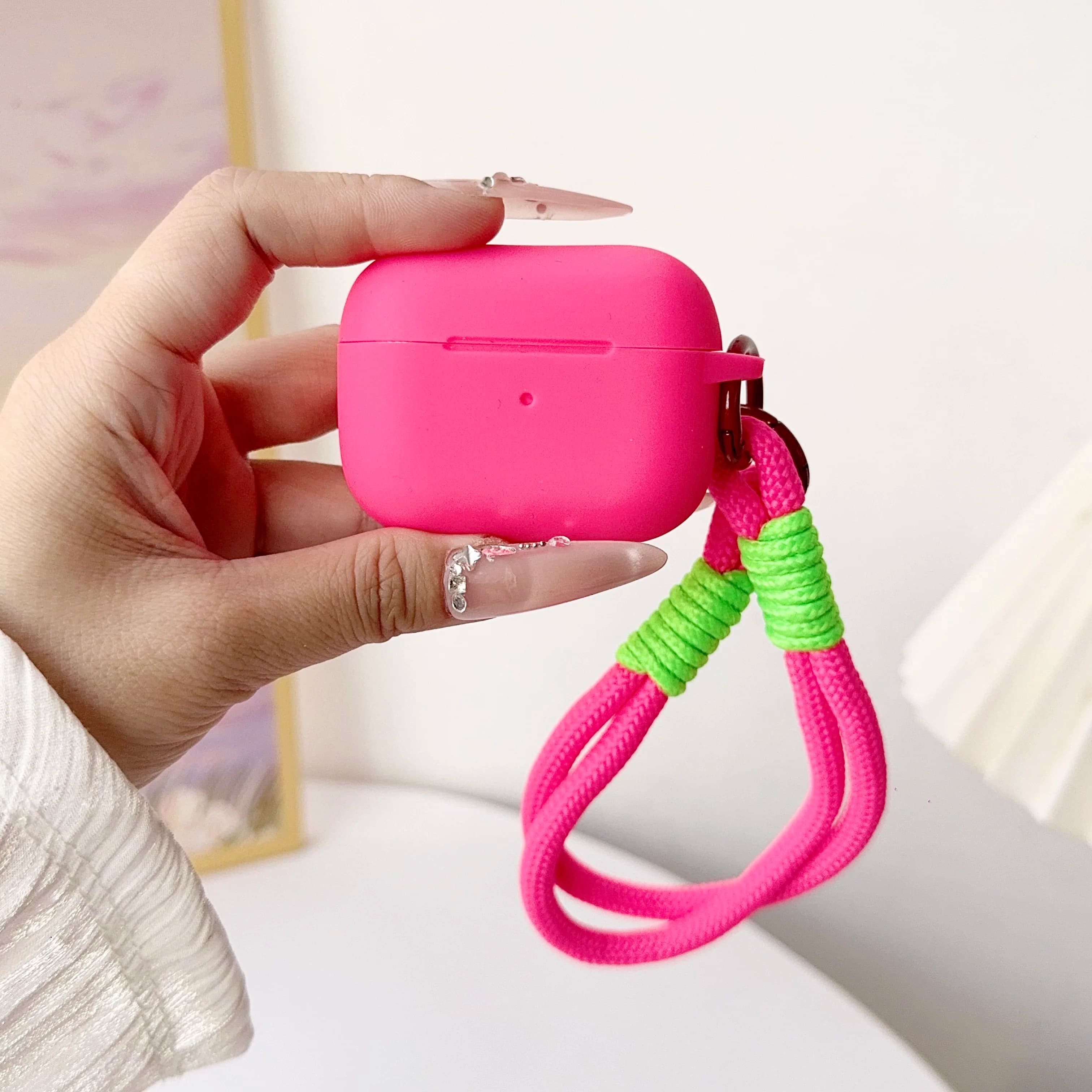 Per Airpods 4 Pro 3 Generation Cover Custodia sottile in silicone Custodia protettiva completa con cordino da polso per custodia carina AirPods Pro 2