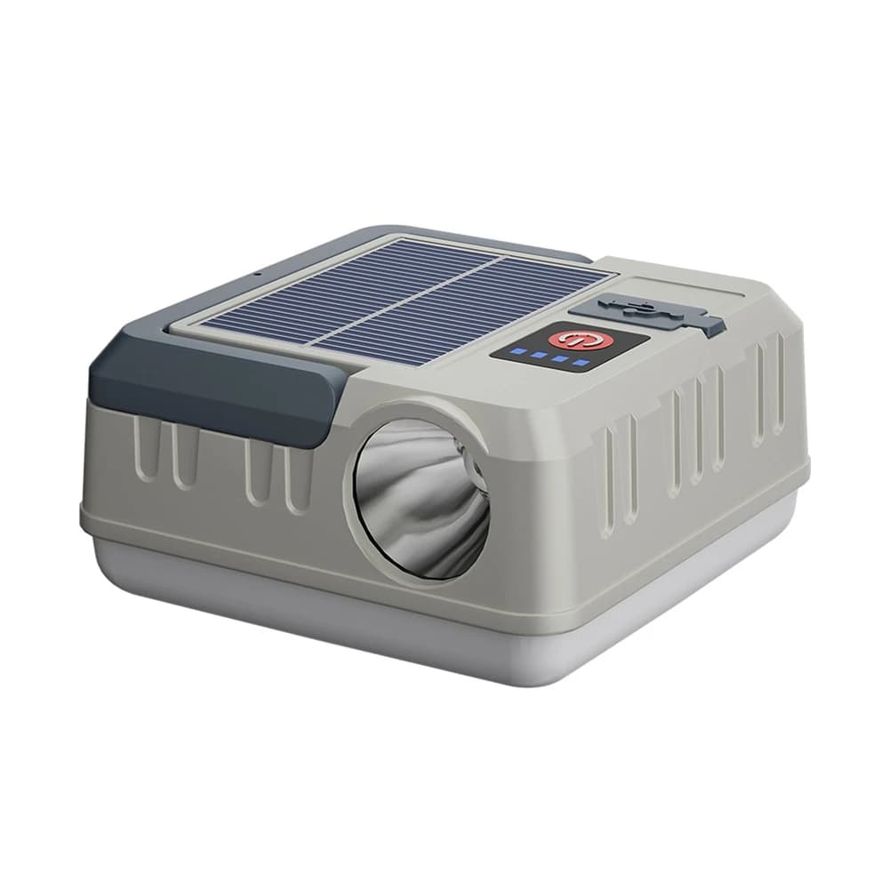 NUOVA luce da campeggio solare portatile Lanterna da campeggio multifunzionale Torcia impermeabile Funzioni Power Bank