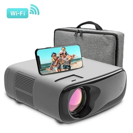 NEW Transjee 2026 A70 Smart Projector Quad Core Android 9 5G WIFI LED Full HD 1080P Mini Home Theater 3D Ready Built-In Speaker