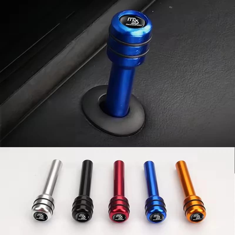 2/4 pz. Copri Perni Manopole Blocco Portiera Auto in Lega per Mazda 6 3 323 2 Axela Atenza Speed CX-4 CX-3 CX7 CX-5 CX9 CX-30 RX8 RX7