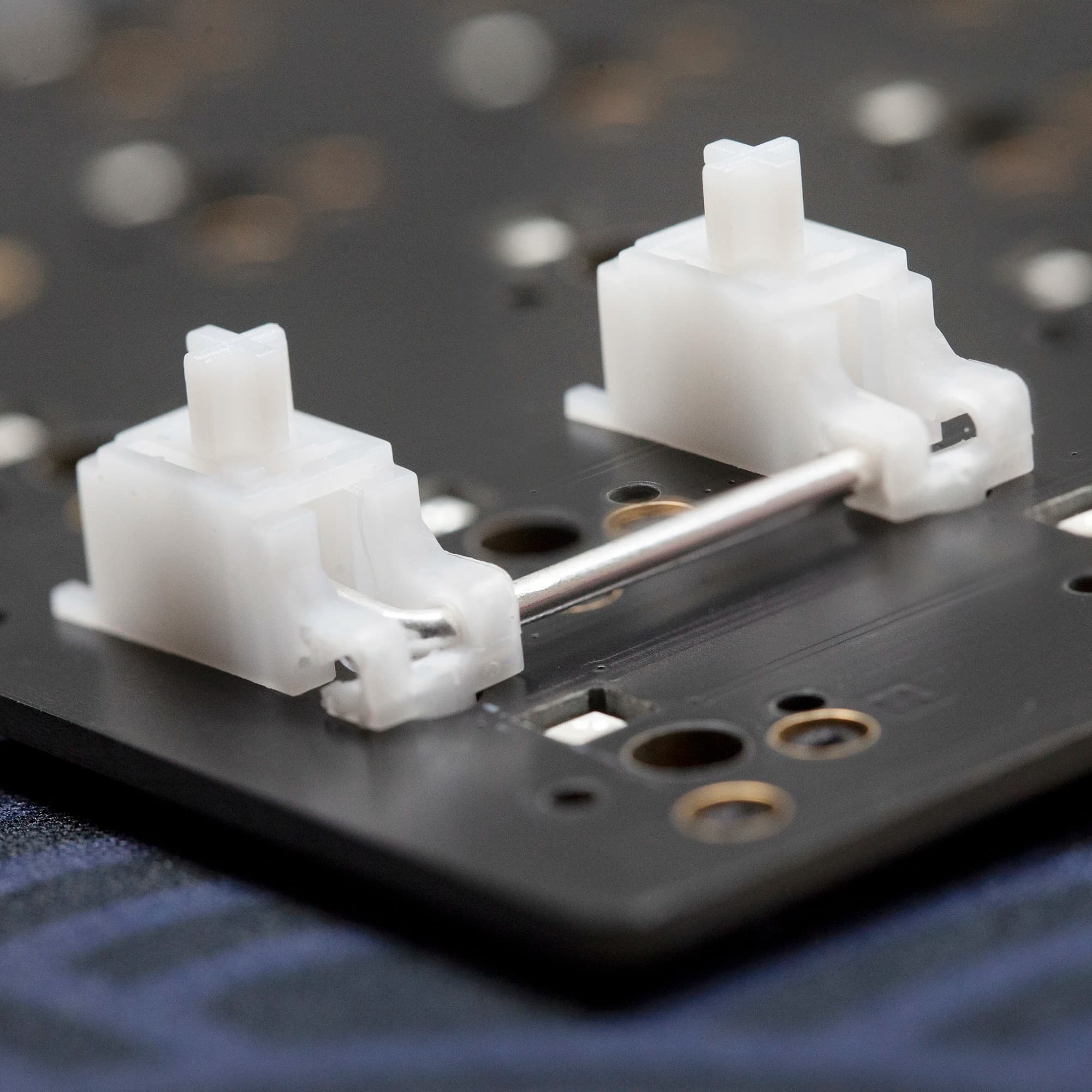 PAIGU MAIZ Stabilizzatore PCB per tastiera meccanica da gioco gh60 per PCB da 1,2 mm Clip da 1,6 mm in PCB CSTC40 60 68 75 84 Bianco Nero