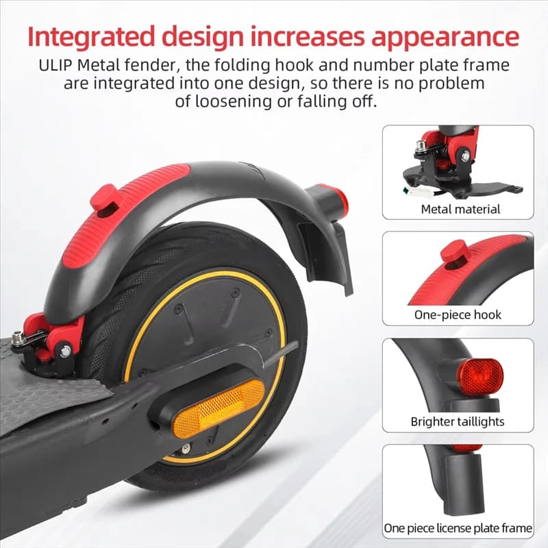 A79E-Kit di montaggio freno parafango posteriore in lega di alluminio per scooter elettrici Ninebot Max G30/G30D/E/LP - Parte di ricambio per G30 M