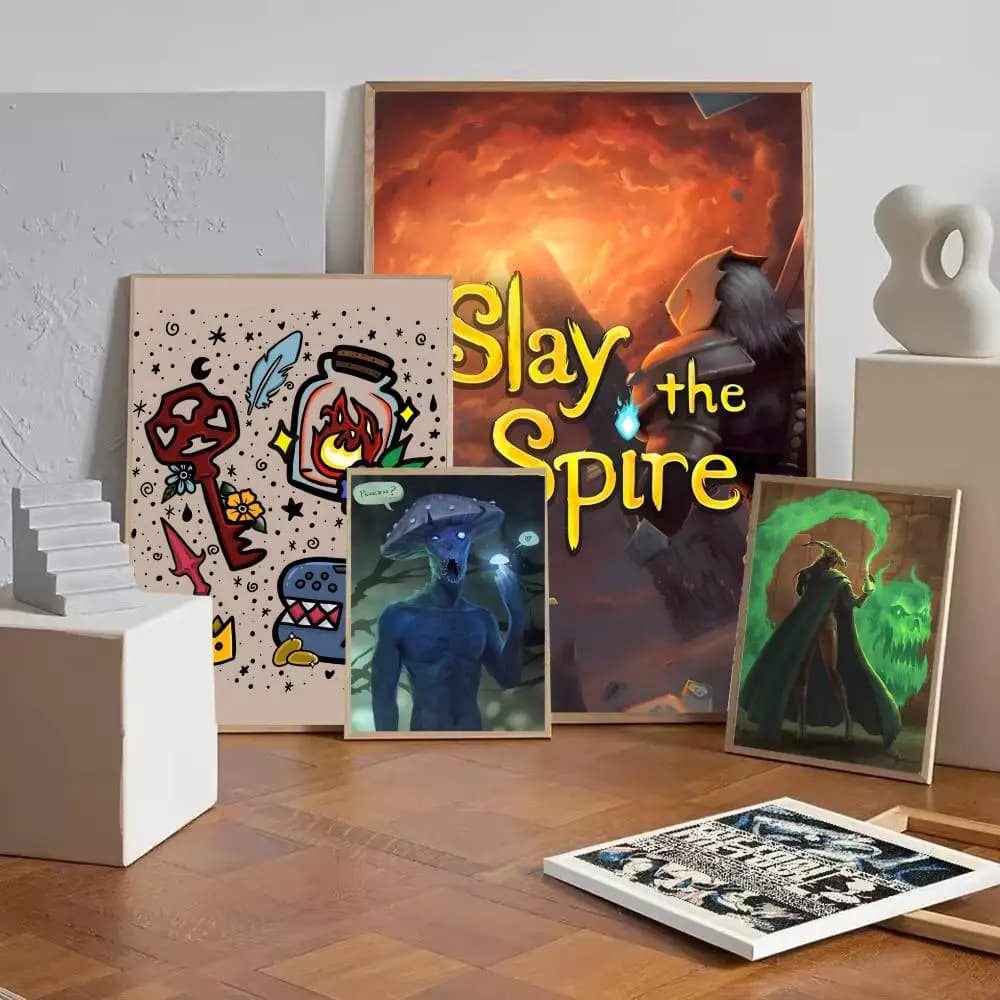 Poster HD del gioco di carte Deckbuilding Slay the Spire-S, decorazione da parete per interni, corridoio, casa, regali per le vacanze