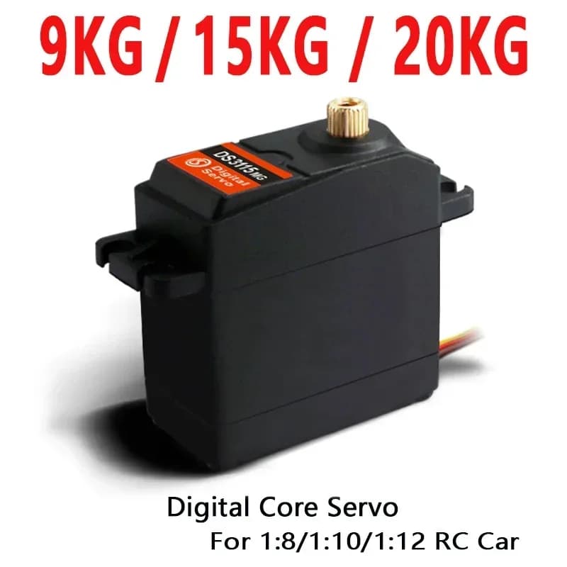 Servo RC ad alta coppia di fabbrica originale 9KG 15kg 20KG DS3115 DS3120 DS3109 Servomotore con ingranaggi in metallo per auto RC, barche e aerei
