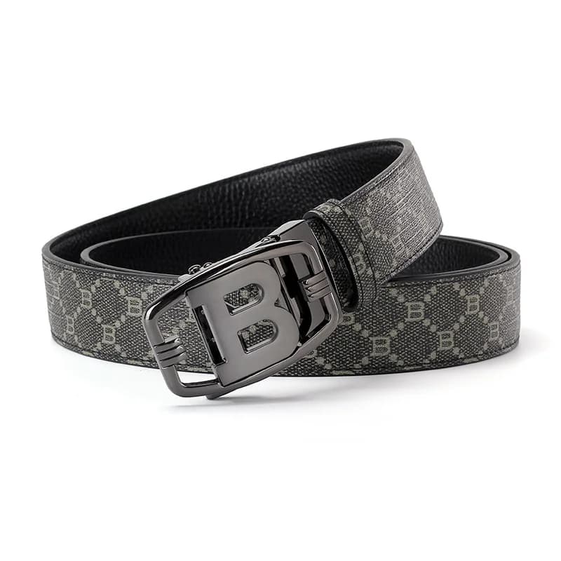 Cintura da Uomo Larga 34mm 2025, Marca di Lusso, Fibbia in Lega Metallica, Cinture in Tela e Pelle di Design, Cintura da Uomo per Jeans