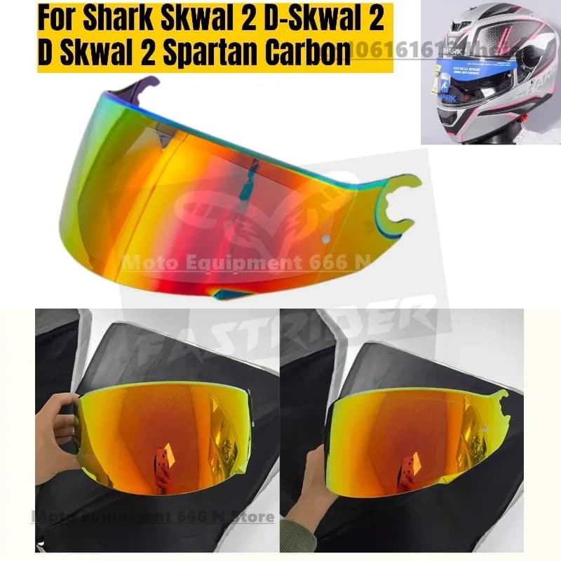 Lente per casco moto per Shark Skwal 1-2 D-Skwal 2 D Skwal 2 Spartan Casco in carbonio Visiera Parabrezza Accessori in vetro Parti