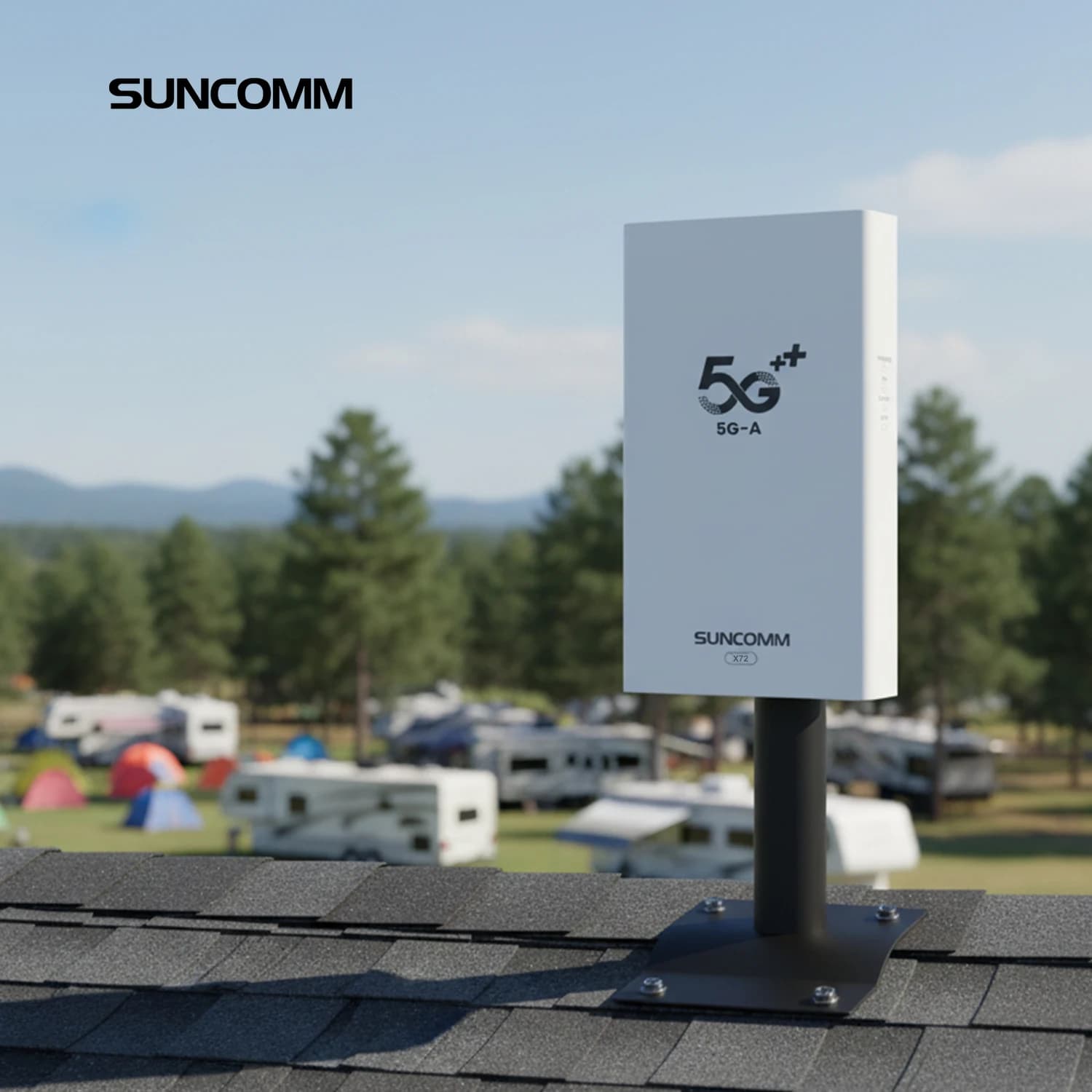 SUNCOMM X72 4G 5G CPE Esterno NR SA NSA CAT19 Ethernet 2.5Gbps POE Impermeabile IP67 Ripetitore WiFi Esterno con Nano SIM