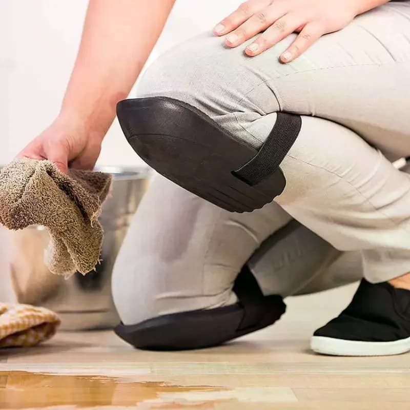 Ginocchiere in EVA con Cinghie Flessibili e Imbottitura Morbida per Lavoratori che Stanno in Piedi per Lunghe Fasi e per il Trasporto