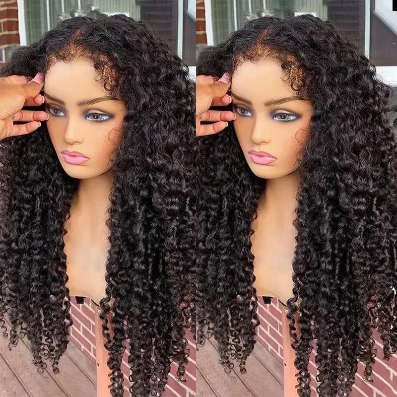 2026 Afro Kinky Curly Wig 13x6 Hd Human Hair Glueless 13x4 4c Edges Lace Front Wigs For Women 30 Inch Deep Wave Frontal Wi BLRBP