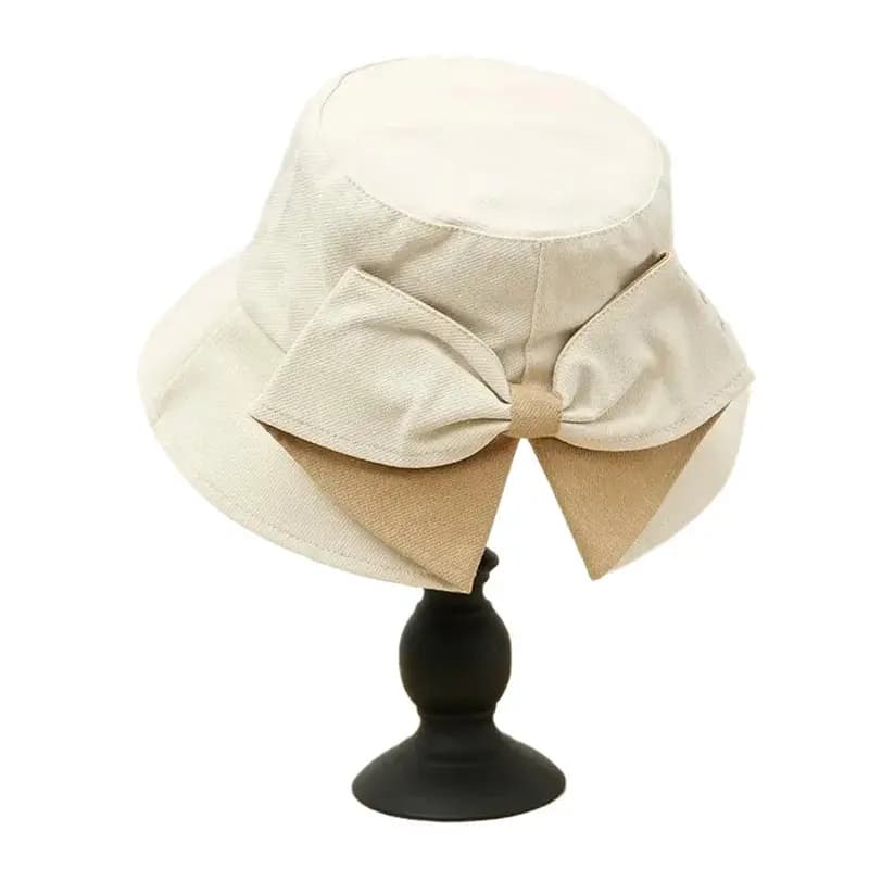Cappello da pescatore in poliestere tinta unita Four Seasons, cappello da sole per viaggi all'aperto per ragazza e donna 09