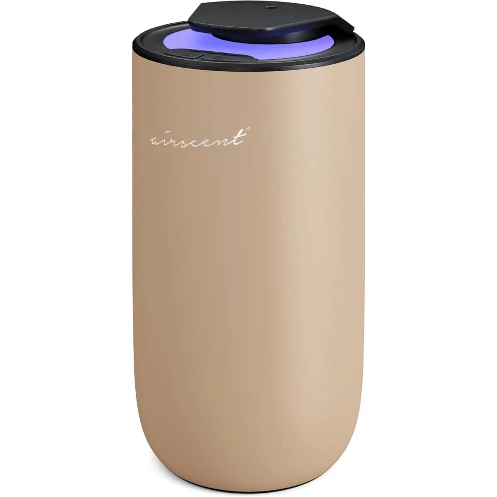 Mini Diffusore di Aromi Senz'Acqua Dorato per Casa, Ufficio, Spa, Hotel, 15ml con Luce Notturna