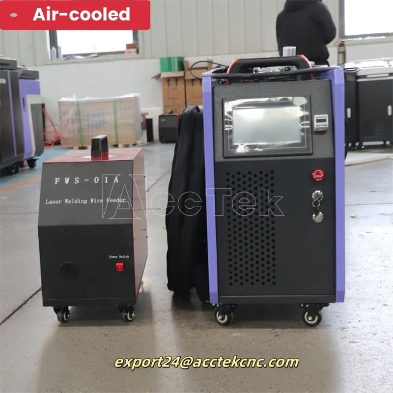 Saldatrice laser portatile raffreddata ad aria Saldatrice laser portatile 1500W 2000W Saldatrice laser per metallo