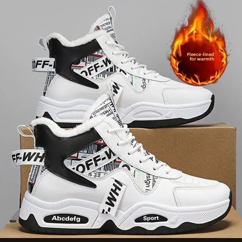 Scarpe sportive invernali da uomo Scarpe di cotone calde Stivali da neve antiscivolo spessi a vita alta alla moda e alla moda Scarpe da trekking e da corsa sneakers uomo scarpe da trekking uomo scarpe trekking scarpe u