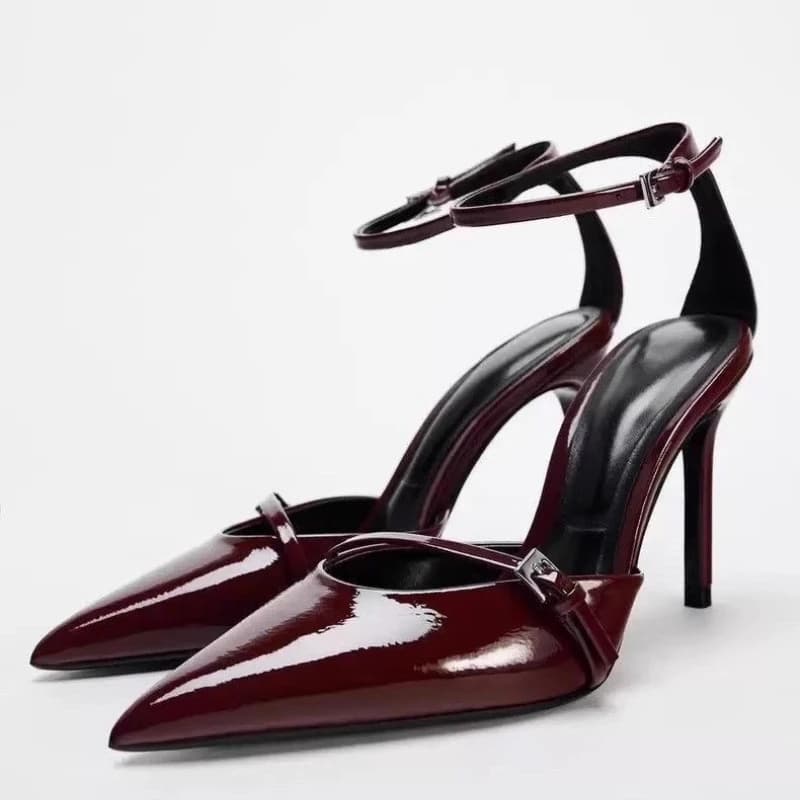 2026 Sexy Summer Sandals with Women's High Heel, Classic Leather Painted Toe, Fashion Bridal Shoes, High Heel Women's Design