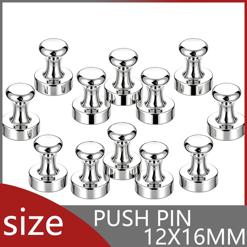 Magnetic Push Pins Cone Fridge Magnets Reusable Thumbtacks for Whiteboard Magnetic Board Refrigerator Home Office Photo Fixing