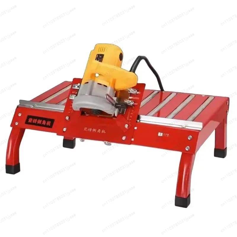 Smussatrice per piastrelle di ceramica scorrevole da tavolo portatile 220v Smussatrice per scanalature per smerigliatura angolare da 45 gradi