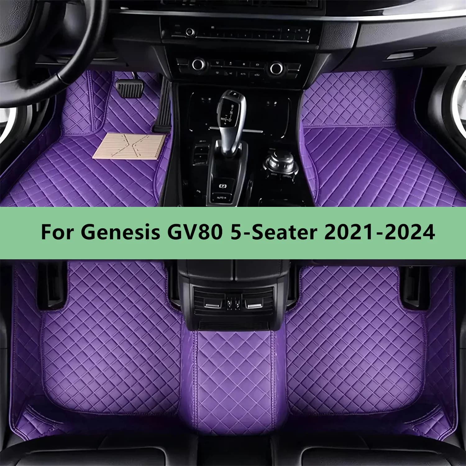 Tappetini per auto personalizzati per Genesis GV80 5 posti 2021-2024 Tappetini per auto per uomo Donna Accessori auto