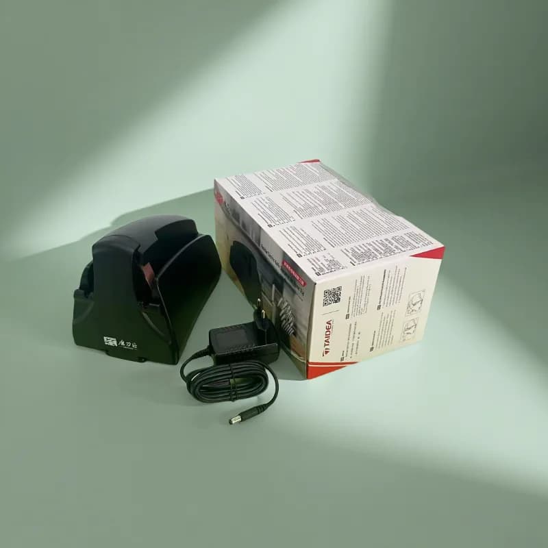 Affilacoltelli Elettrico in Ceramica TAIDEA TG2002, Affilatore a Nastro con Fessura per Affilatura in Acciaio Diamantato
