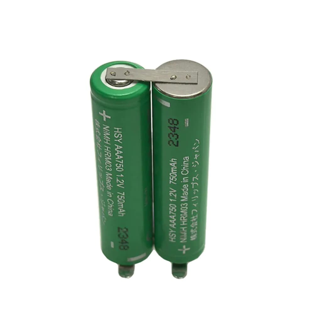 HSY-AAA0.75-PHP Rasoio elettrico con batteria da 2,4 V per spazzolino elettrico Philips HX3110 HX3120 HX6210 HX6230 HX6240 HX3100 HX6220