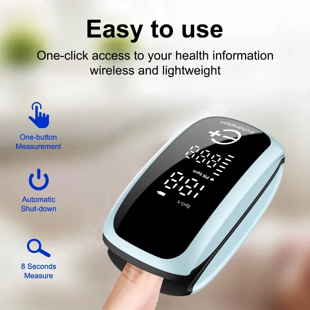 Blood Oxygen Saturation Monitor Digital LED Display Rechargeable Baby Medical Oximeter Cordino Pulsossimeter From finger