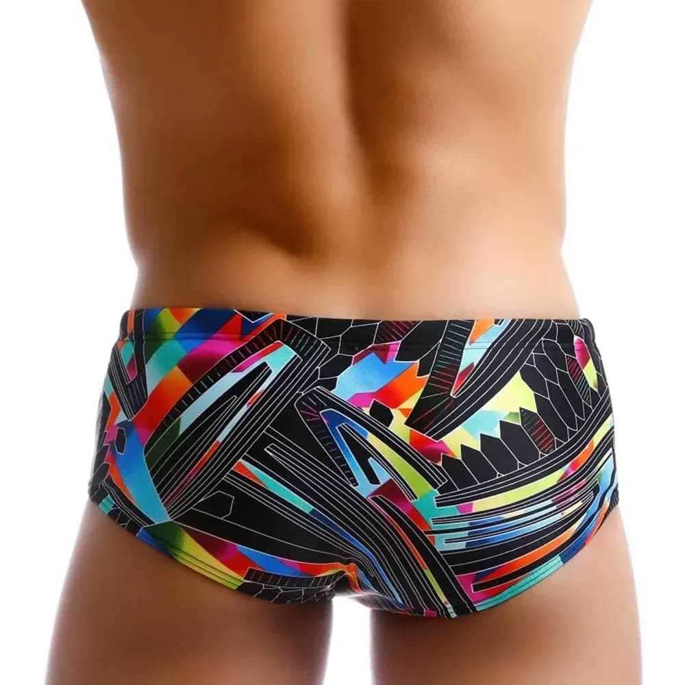M-3XL Costumi da bagno grandi da uomo Costume da bagno Slip Sexy Push Up Pad Costume da bagno Uomo Costume da bagno Vita bassa Abbigliamento da spiaggia maschile Pantaloncini da bagno