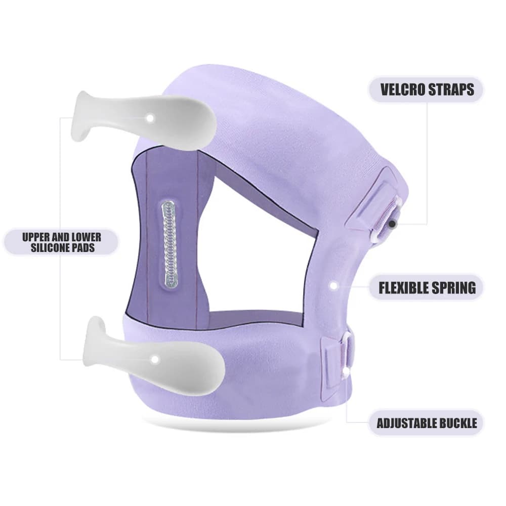 Ginocchiera con stabilizzatori laterali e supporto regolabile - Stabilizzatore rotuleo per uomini e donne - Sollievo per strappo di menisco, artrite