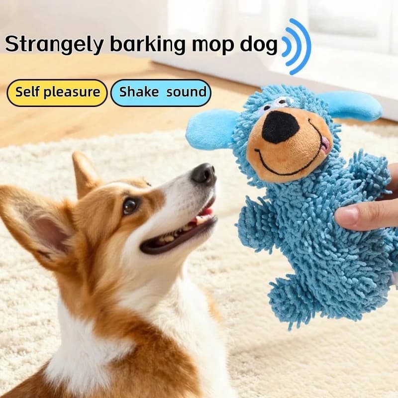 Cartoon Cute Pet Dog Toy Teeth Grinding Interactive Chewing Plush Toy Squeezing to Relieve Anxiety Pet Supplies