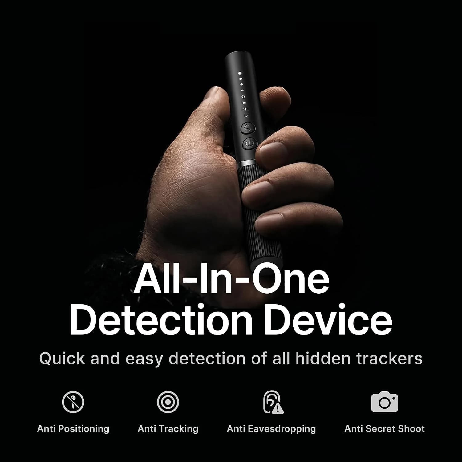 Multi‑Function Anti Spy Detector Pen Hidden Camera Laser Scanner RF Signal Bug GPS Tracker Finder Privacy Security Alarm Device