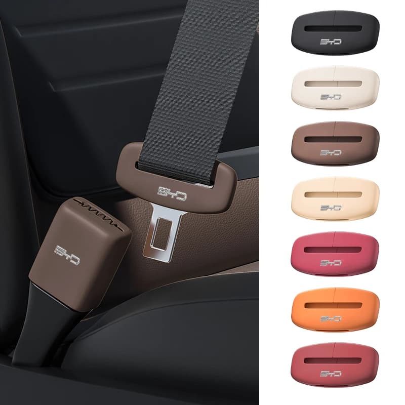 Auto Silicone Safety Belt Anti-scratch Protection Cover Buckle Accessories For BYD F0 S6 F3 E6 I3 S7 G3 E5 G6 L3 F6 S8 M6 F3R
