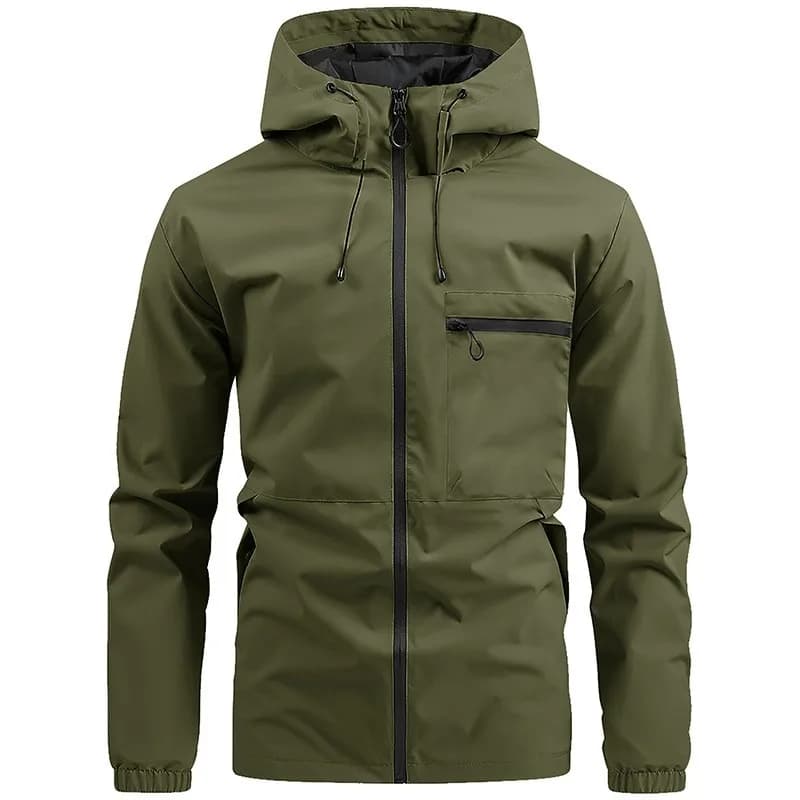 Spring Men's Clothing Windbreaker Work Jacket Outdoor Sporty Casual Jacket For Men Polyester Blend Regular Fit Long Sleeve