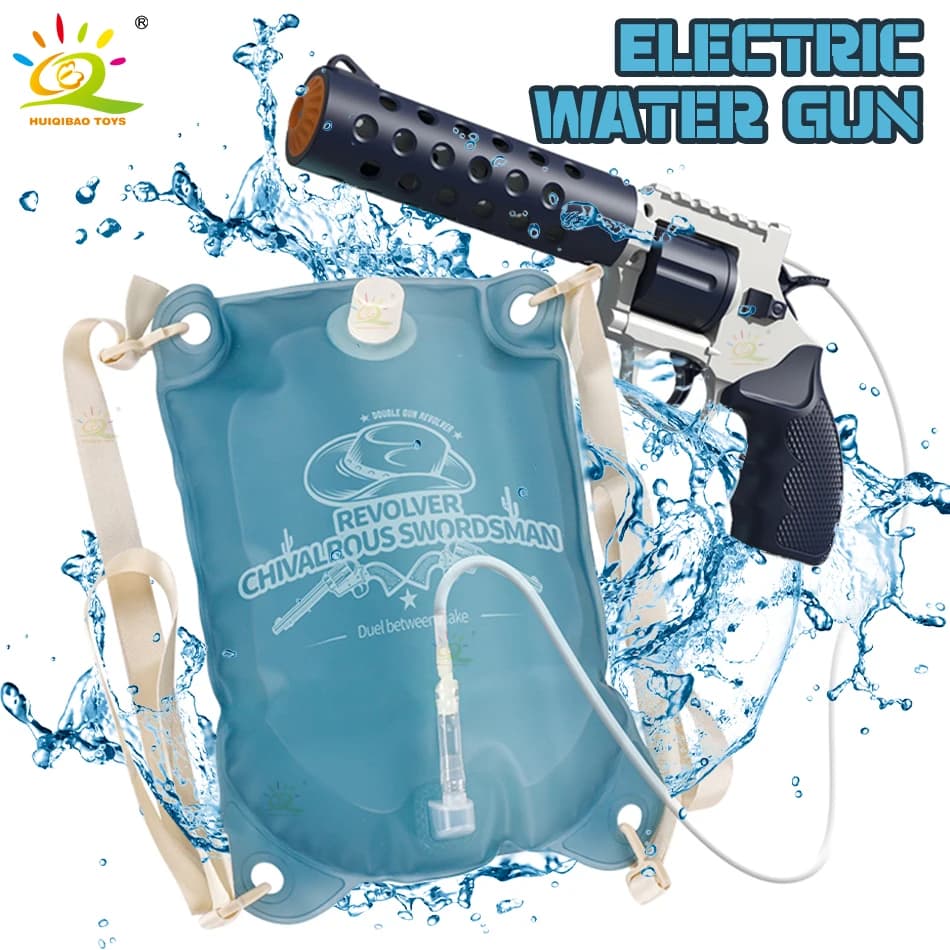 Revolver Electric Automatic Water Gun zaino Pistol cooking Waters Fight Summer Outdoor Beach piscina Shooting Game Toys