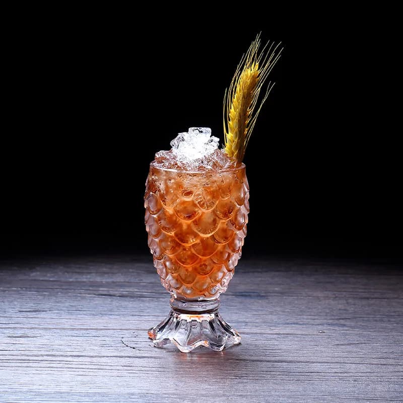 Bicchiere da cocktail a coda di pesce sirena 3D per bilancia da bar Modello decorativo Bevande speciali Bicchieri da birra Frullati Tazza da dessert Tazza TIKI