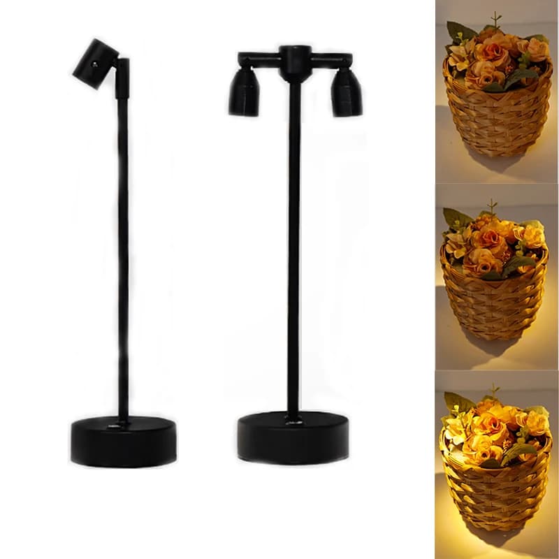 LED Table Lamp Rechargeable for Bars and Restaurants, Atmosphere Lamp for Lunch and Bar Tables, Night Light
