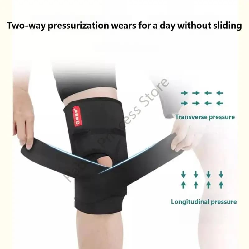 BX0F Ginocchiera atletica per supporto per ginocchio con protezioni per menisco per corsa basket e allenamenti in palestra