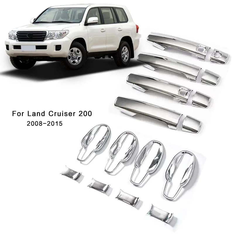 Misura Per Land Cruiser 200 2008 2009 2010 2011 2012 2015 Abs Cromato Maniglia Della Porta Trim Copertura Protezioni
