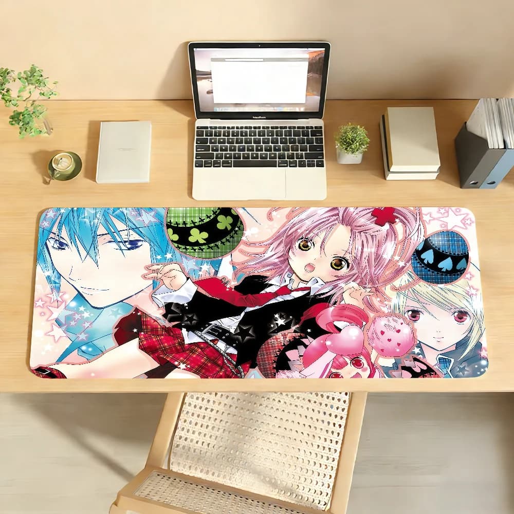 Tappetino per mouse Comic Shugo Chara per giochi e tastiere da ufficio, antiscivolo, grande, impermeabile