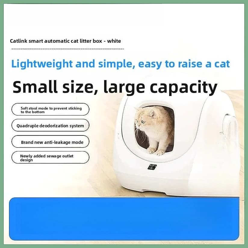 Lettiera Automatica Intelligente CATLINK, Toilette per Gatti Chiusa e Autopulente Anti-Odore