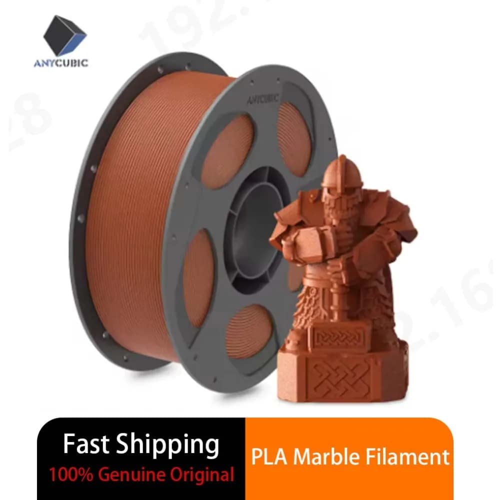 ANYCUBIC Marble PLA Filament 1.75mm 1KG Roll Stone Texture FDM 3D Printer Printing Material for Art Craft Model
