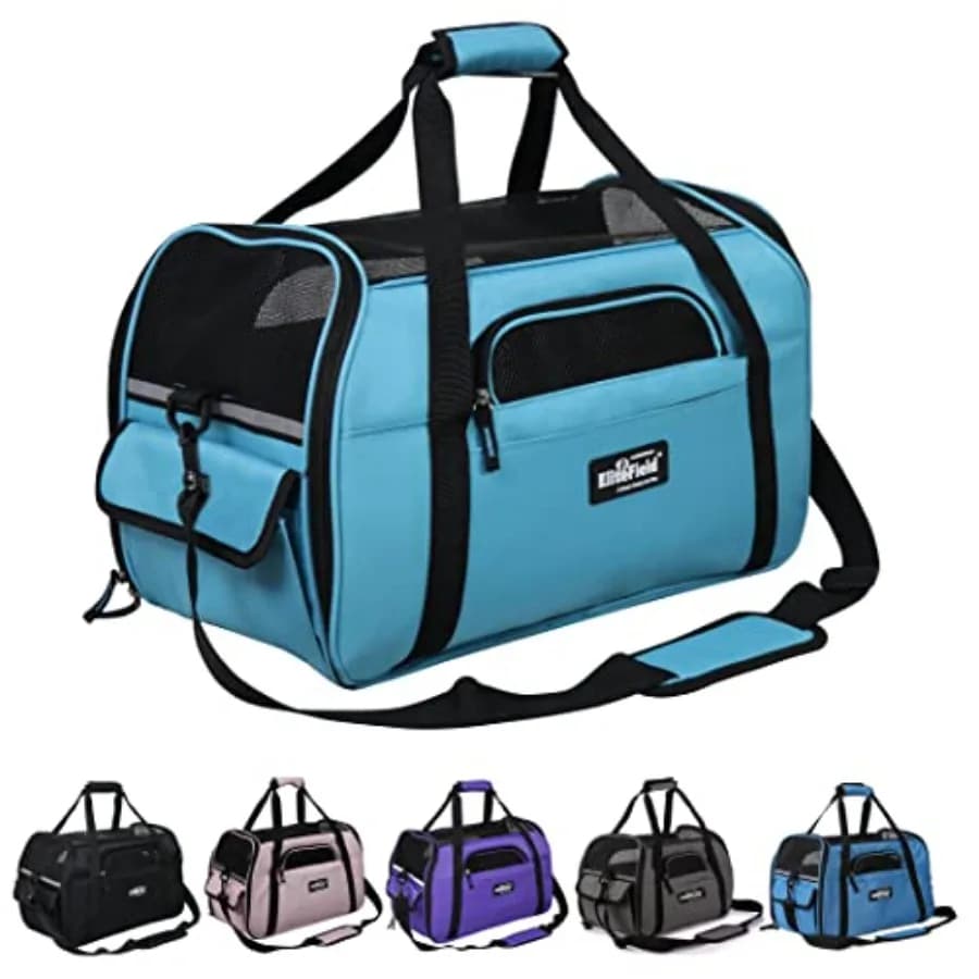 Borsa da trasporto morbida per animali domestici con 3 anni di garanzia, approvata per il trasporto aereo, per cani, cuccioli e gatti (X-Large: 21" L x 12" W x 13" H S)