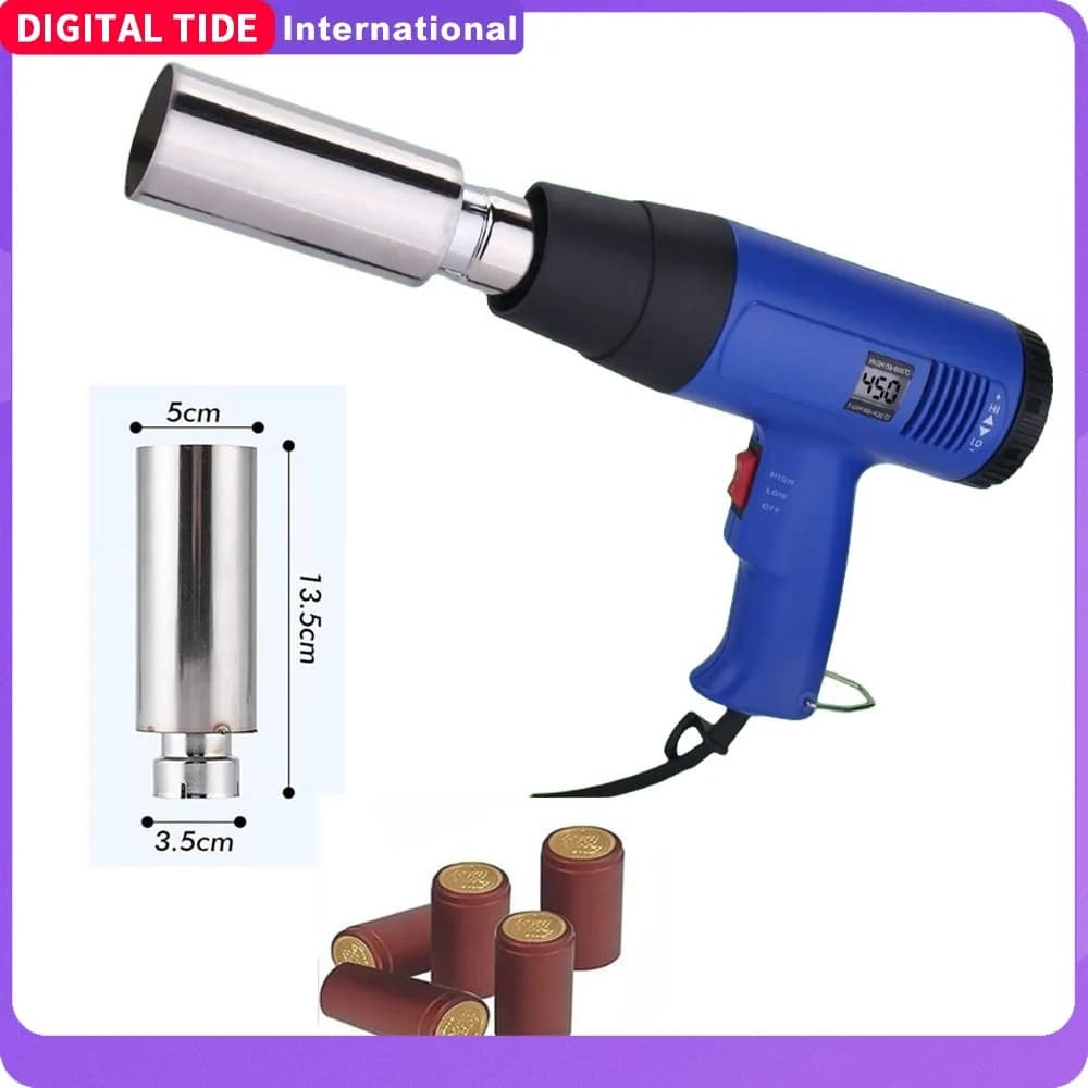 220V Tappo Termoretraibile Macchina Bottiglia di Vino Rosso Sigillatura Manicotto di Tenuta Tappo Termoretraibile Termoretraibile Macchina di Tenuta Vino Pistole Ad Aria Calda