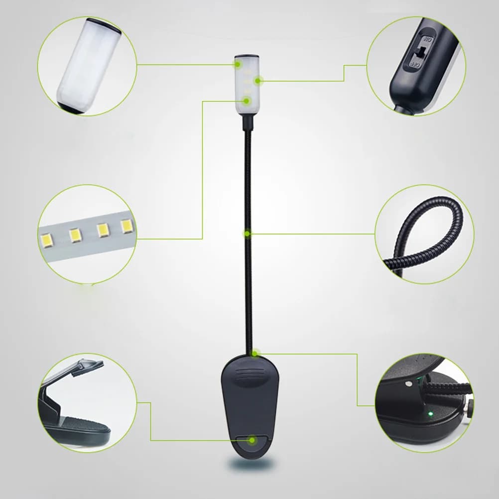 Libro di ricarica USB Cura degli occhi Lampada da scrivania di ricarica USB Lampada da scrivania regolabile Cura degli occhi Studio Lettura Comodino per studenti