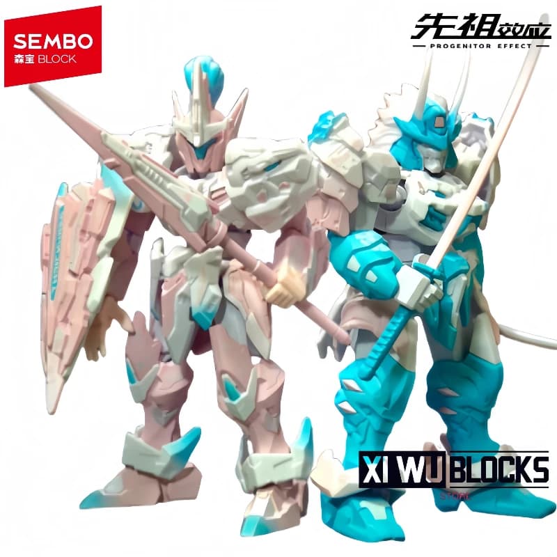SEMBO Building Blocks Effetto Ancestrale Takeda Shingen Lago Cavaliere Sakura Set di Montaggio Modello Mobile Ornamento Collezione Regalo