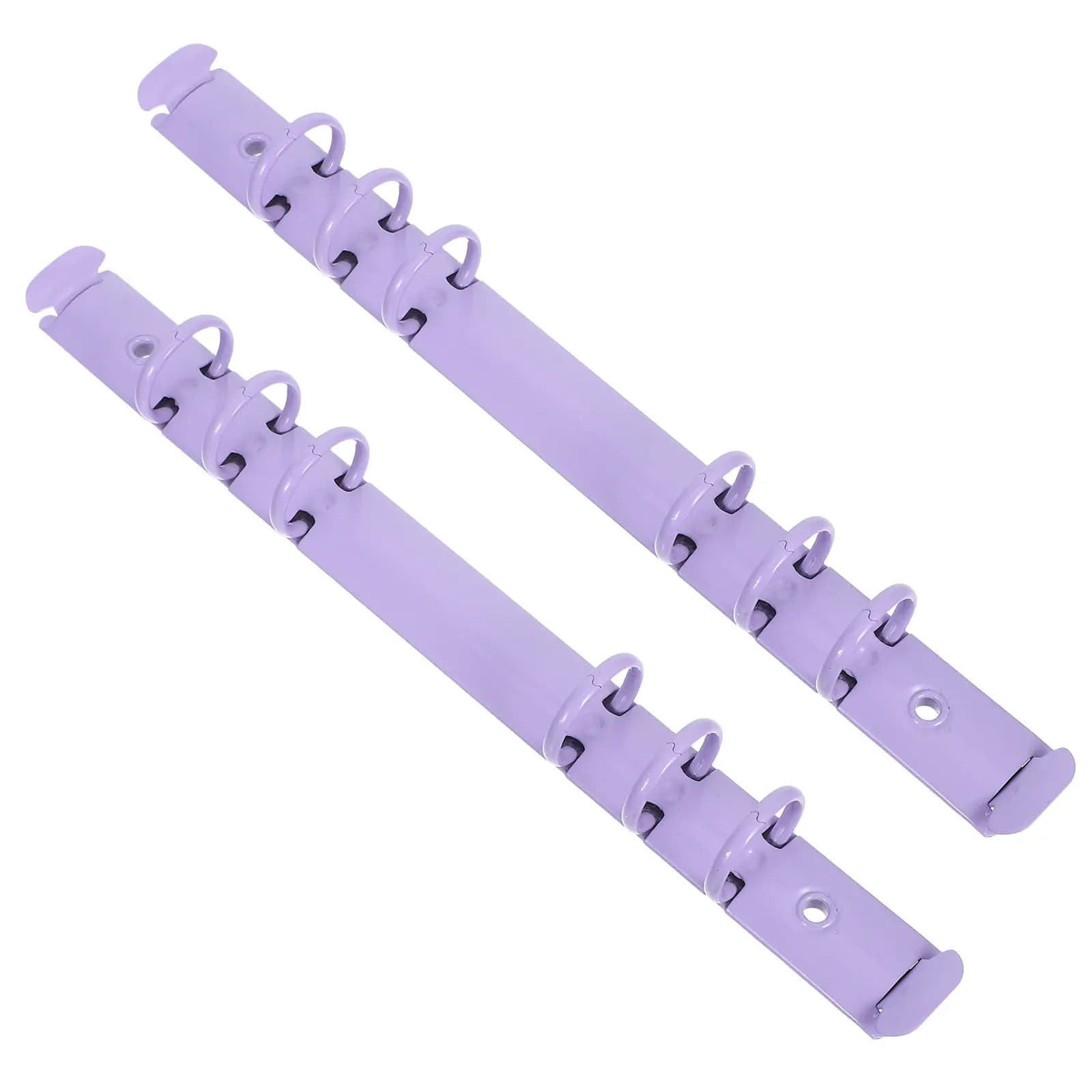 2 Pezzi Anelli Raccoglitori in Metallo Viola a 6 Anelli con Meccanismo Staccabile per Quaderni A5, Agende, Spartiti e Accessori per Rilegatura