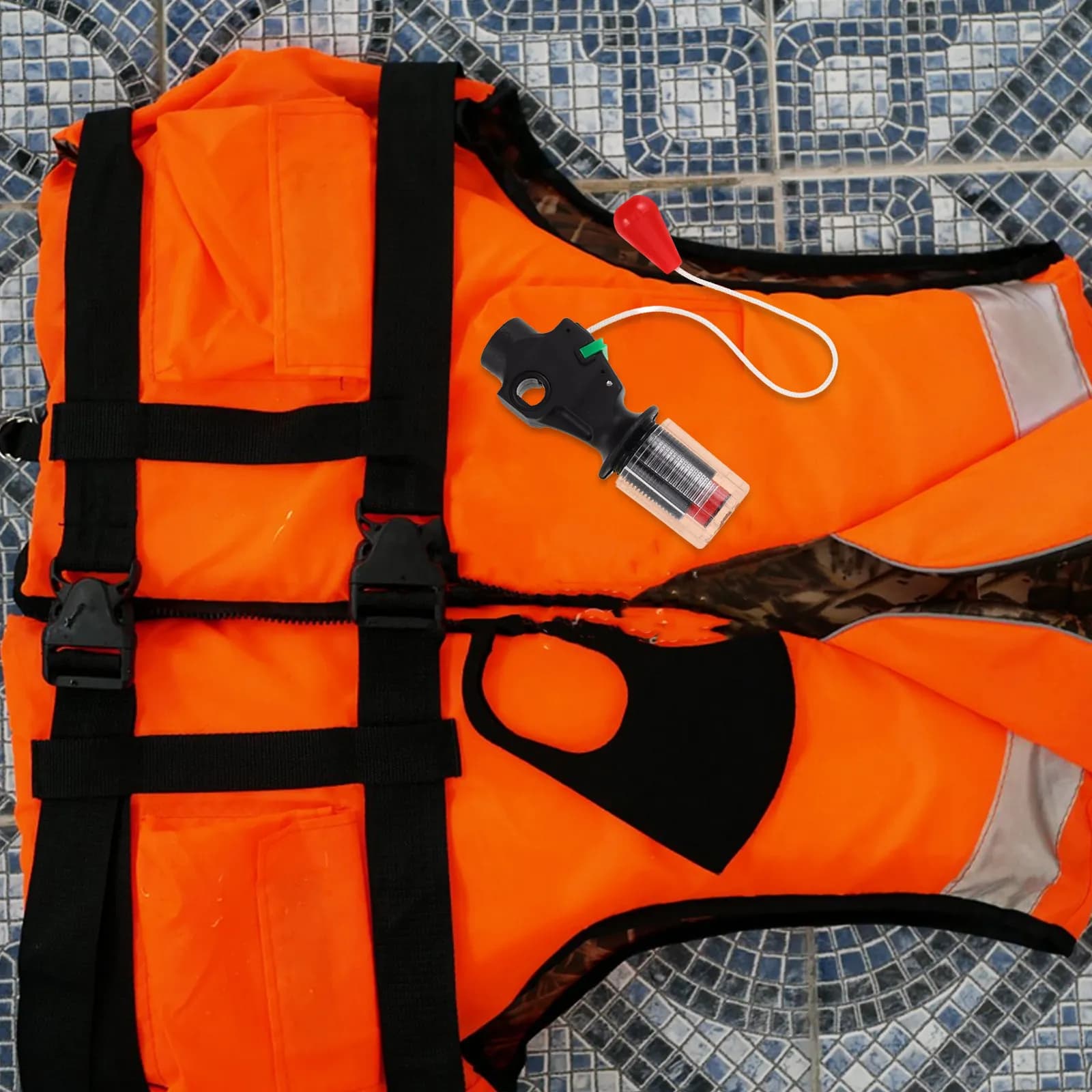 Automatic Inflator Device for Inflatable Life Jacket Portable Dual Activation Quick Inflation Life Vest Accessory Emergency