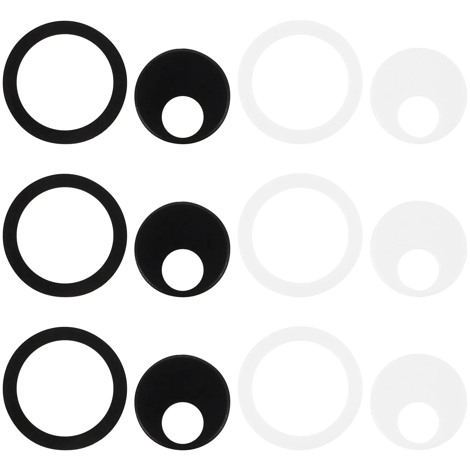6 Pezzi Copri Webcam per la Privacy, Protezioni Rotonde in Plastica per Lenti Fotocamera e Adesivi Privacy per Telefono