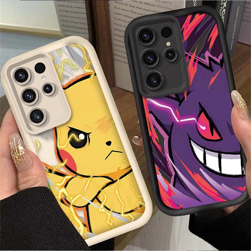 Cartoon P-Pokemon Cassa Del Telefono Per Samsung Galaxy S24 S25 S23 Ultra S22 S21 Plus FE A36 A56 A26 A16 A06 A15 A25 A35 A55 5G Copertura