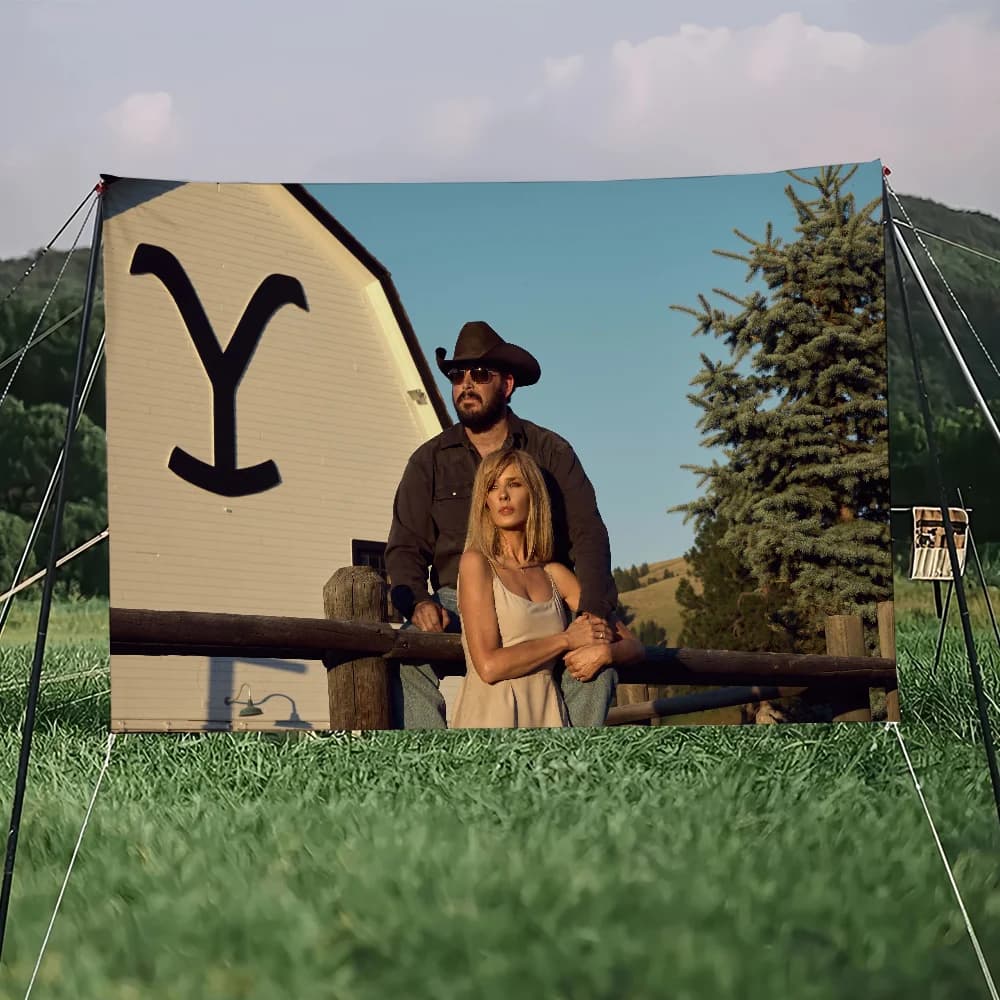 Y-Yellowstones D-Dutton Movies Ranch flag College Bedroom Living Room Home Dorm Decor Funny Tapestry Garage Bar Wall Club Banner