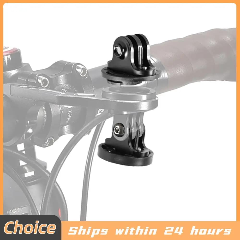 Camera Light Adapter, Stable Bicycle Computer Support, Front Light Base, Camera Support Compatible with Garmin Edge Interface